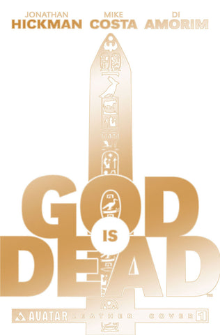 GOD IS DEAD #1 White Leather Gold