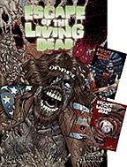 ESCAPE OF THE LIVING DEAD:  Fearbook Green Foil Sticker Set