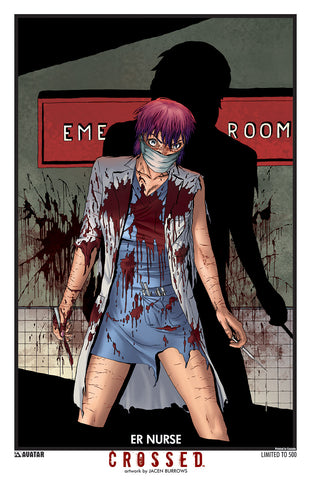 CROSSED: ER Nurse Art Print