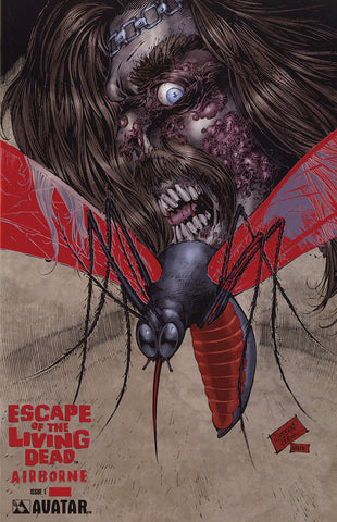 ESCAPE OF THE LIVING DEAD:  Airborne #1 Blood Red Foil