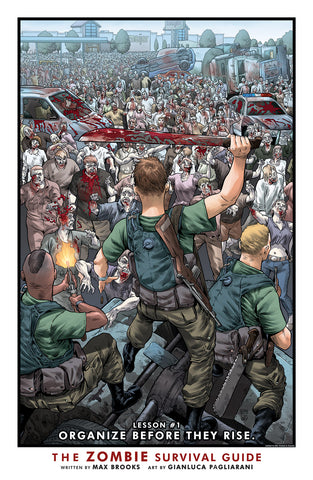 ZOMBIE SURVIVAL GUIDE Art Print #1