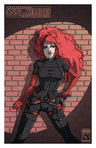 ANNA MERCURY #1 Art Print  by Paul Duffield