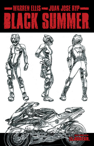 BLACK SUMMER #3 Design Sketch Cover