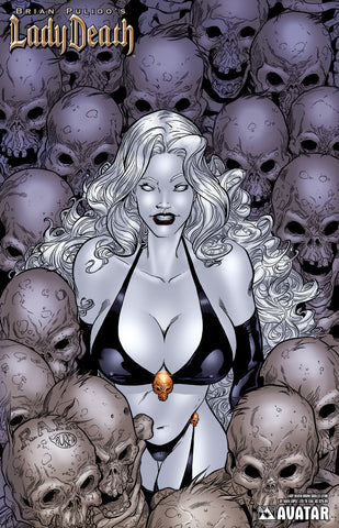 LADY DEATH: Bikini Skulls By Lopez Lithograph