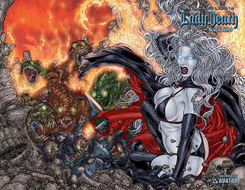 LADY DEATH: Blacklands #4 Wraparound