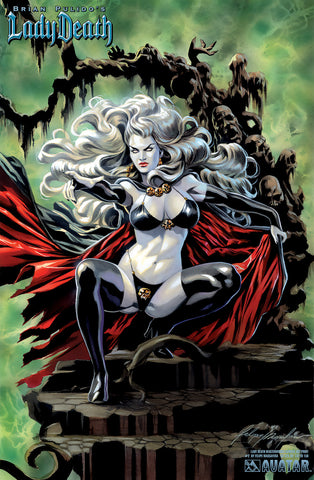 LADY DEATH: Masterworks Canvas Art Print #2  by Massafera