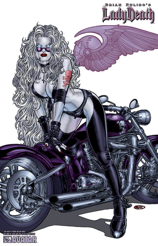 LADY DEATH: Fetishes Hellish Angel by Ryp Lithograph