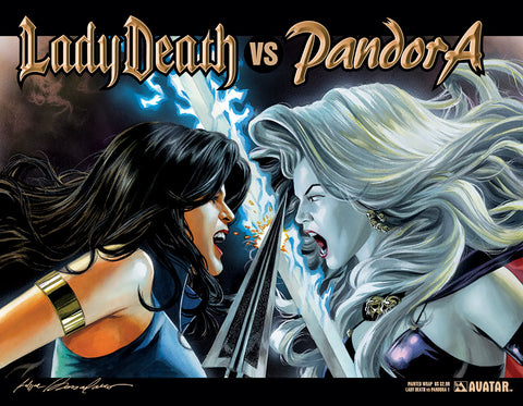 LADY DEATH vs PANDORA #1 Painted Wraparound