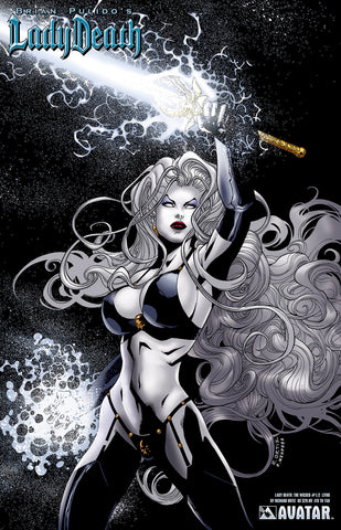 LADY DEATH: Wicked #1/2 by Richard Ortiz Lithograph