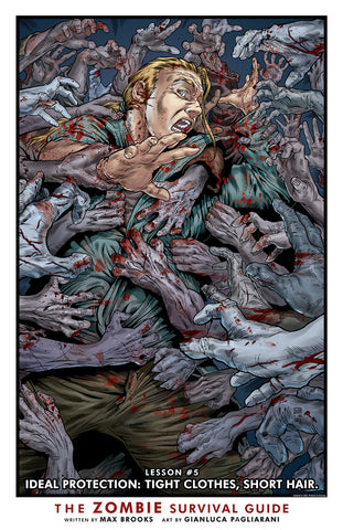 ZOMBIE SURVIVAL GUIDE Art Print #5
