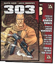 Garth Ennis' 303 #1 Platinum / signed poster set