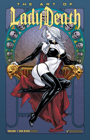 ART OF LADY DEATH HC SAN DIEGO COMIC CON ED