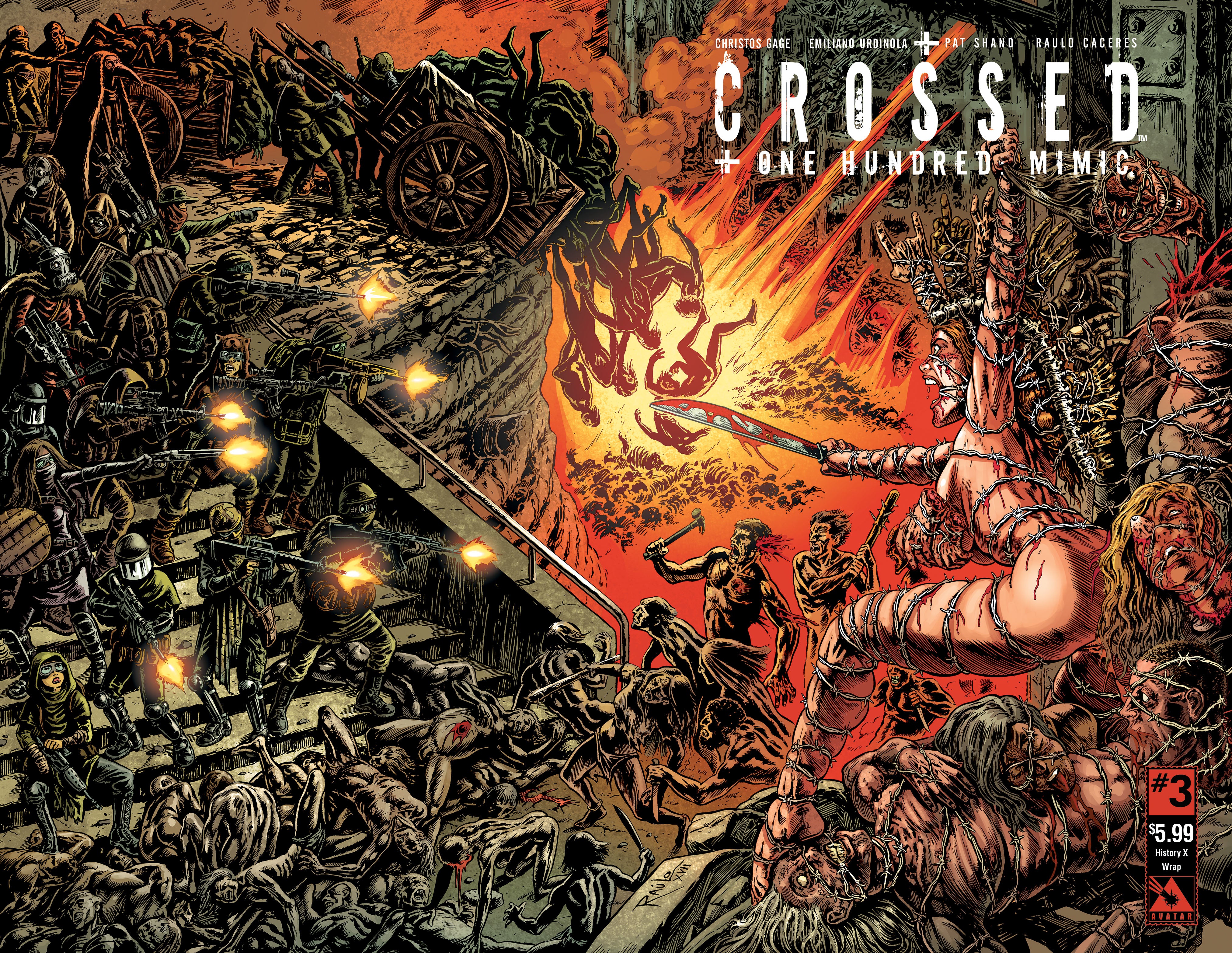 CROSSED +100: MIMIC #3 History X Wraparound - Comic Cavalcade
