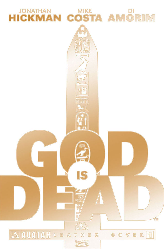 GOD IS DEAD #1 White Leather Gold