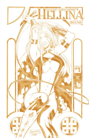 HELLINA: SCYTHE #1 Gold Leather