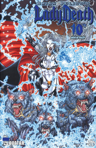 LADY DEATH #1 10th Anniversary Royal Blue Foil