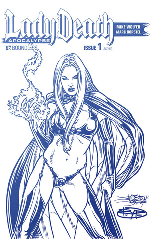 LADY DEATH: APOCALYPSE #1 Kickstarter White Leather