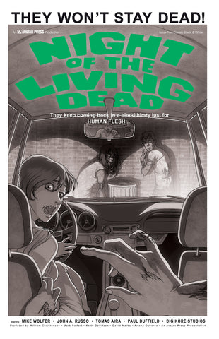 NIGHT OF THE LIVING DEAD #2 Classic B&W order incentive