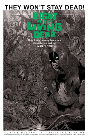 NIGHT OF THE LIVING DEAD 2011 Annual Classic B&W order incentive