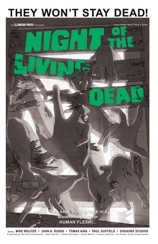 NIGHT OF THE LIVING DEAD #3 Classic B&W order incentive