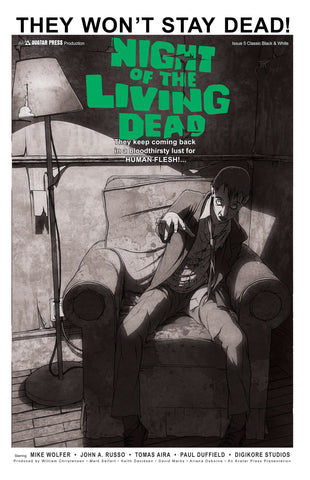NIGHT OF THE LIVING DEAD #5 Classic B&W order incentive