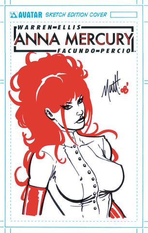 ANNA MERCURY #1 Martin Original Sketch