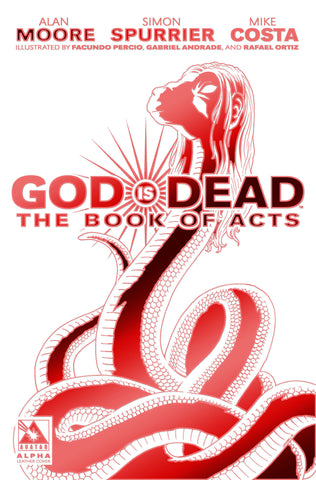 GOD IS DEAD: The Book of Acts #Alpha - Ruby Red White Leather