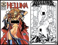 Hellina #1 Nude (Lightning) - 10th Anniversary Print Set