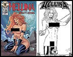 Hellina: Hell's Angel #1 Nude  (Lightning) 10th Ann Print Set