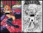 Hellina X-Mas in Hell #1 Nude B 10th Anniversary Print Set