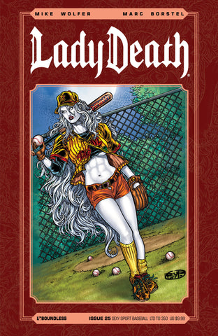 LADY DEATH #25 Sexy Sport Baseball