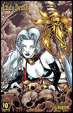 LADY DEATH 10th Ann #1 Queen of the Dead Litho