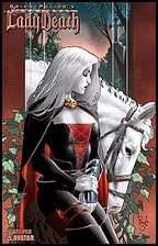 MEDIEVAL LADY DEATH #1 Portrait by Paulo Siqueira Litho